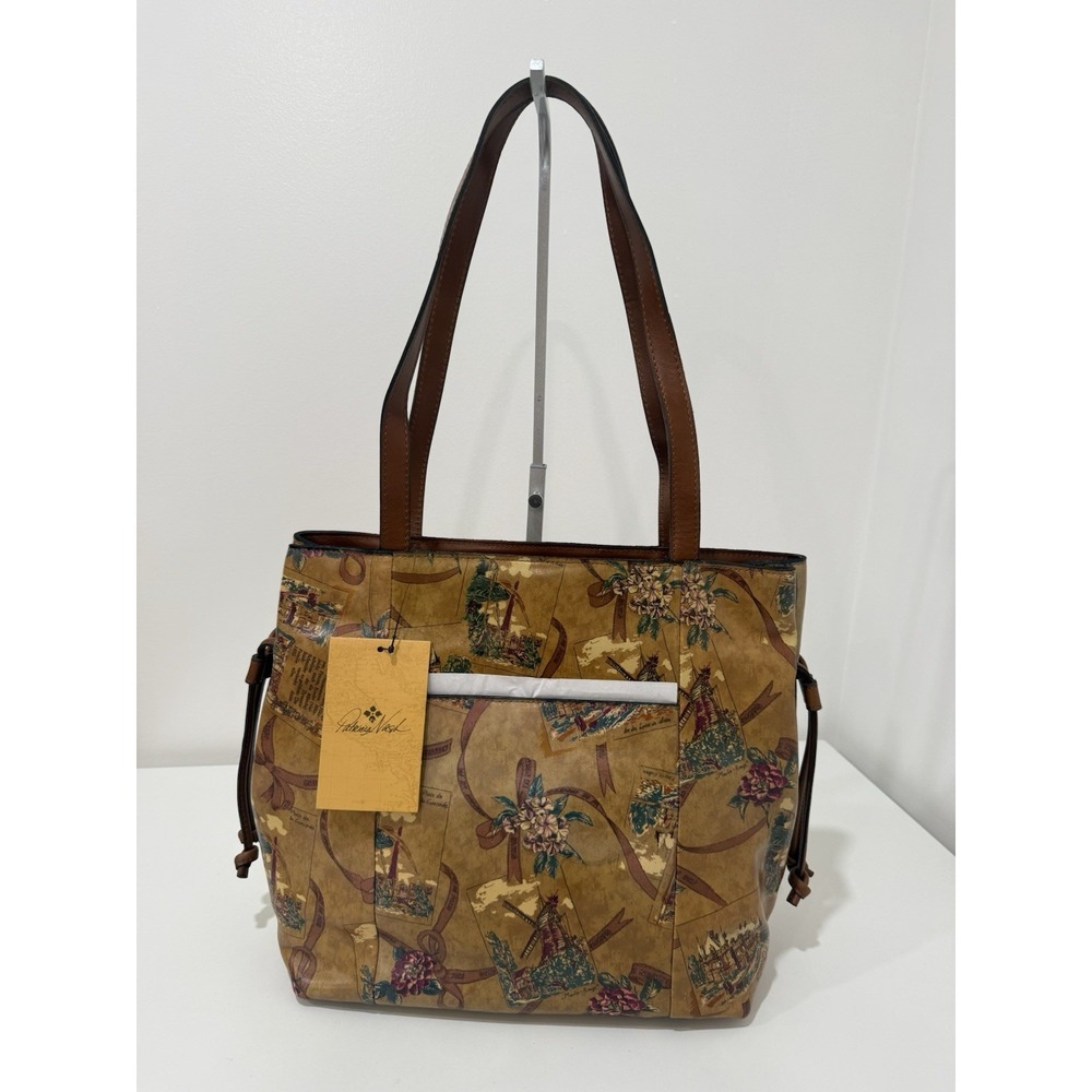 NWT Patricia Nash Everton Tote Large Shoulder Bag My European Trip Print